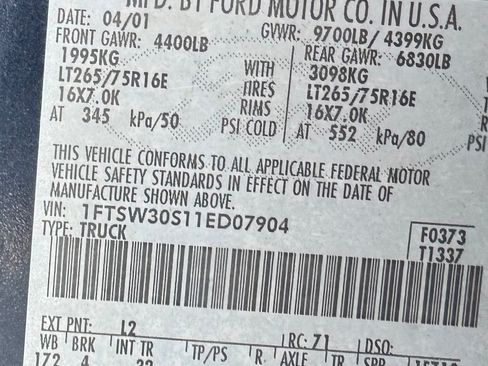 Used 2001 Ford F350 2WD Crew Cab Super Duty image 2