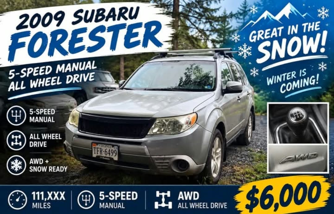 Used 2009 Subaru Forester 2.5X AWD/4WD image 1