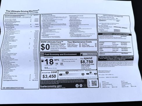 Used 2026 BMW M4 xDrive Competition image 8