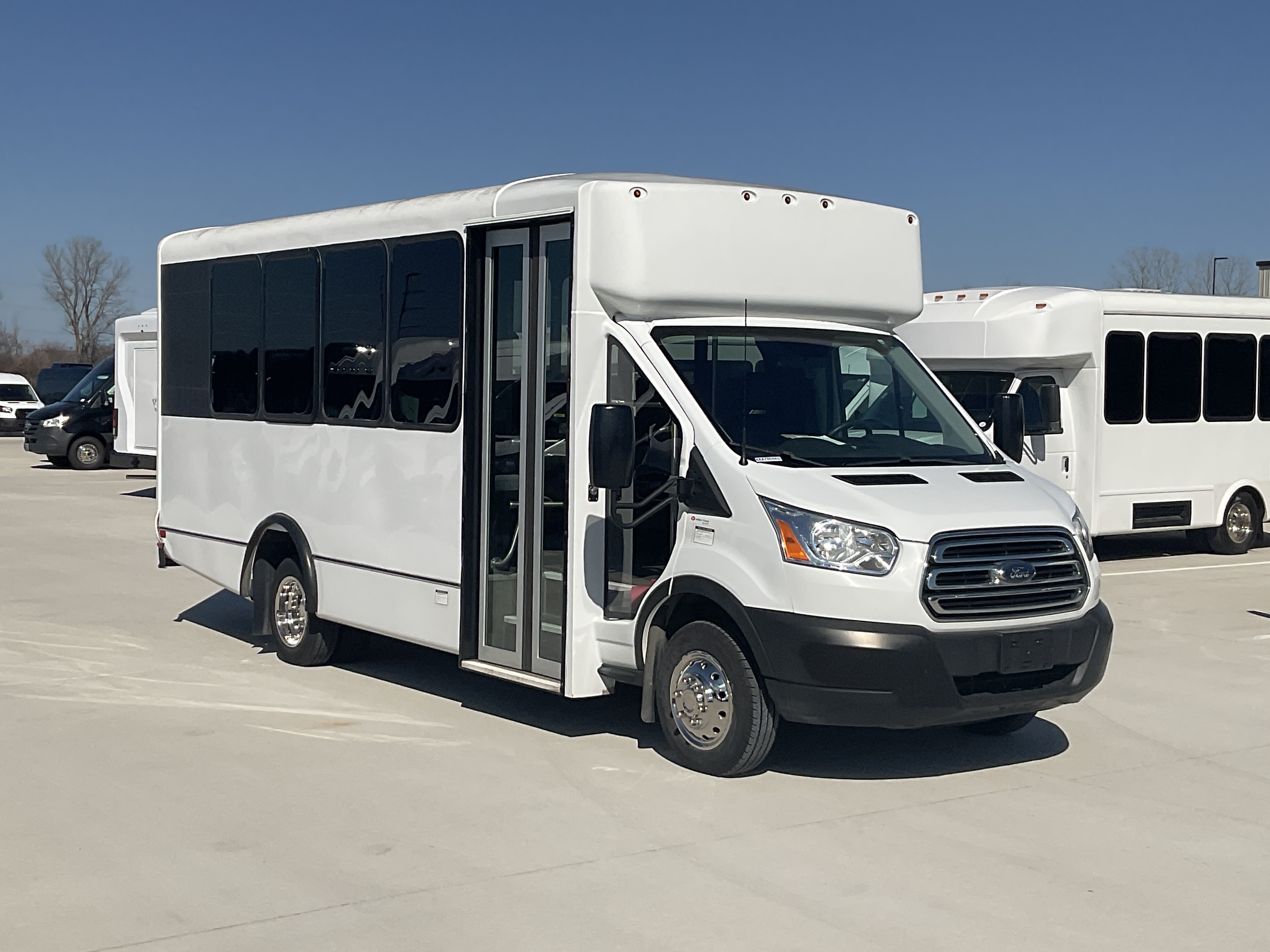 Used 2019 Ford Transit 350 156 DRW w/ Shuttle Bus Prep Package RWD image 1
