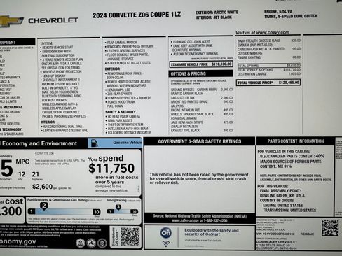 Used 2024 Chevrolet Corvette Z06 image 22