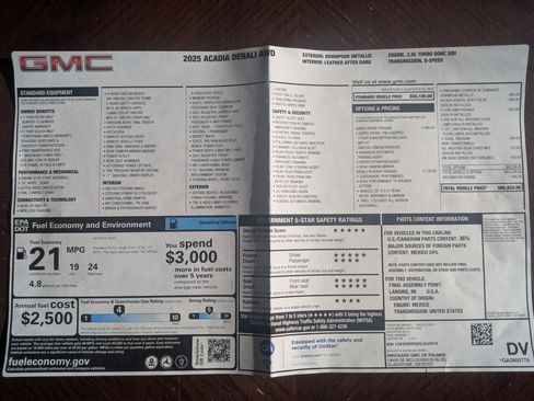 Used 2025 GMC Acadia Denali w/ Super Cruise Package image 19