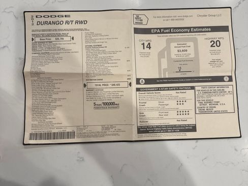 Used 2012 Dodge Durango R/T w/ Leather Interior Group image 21