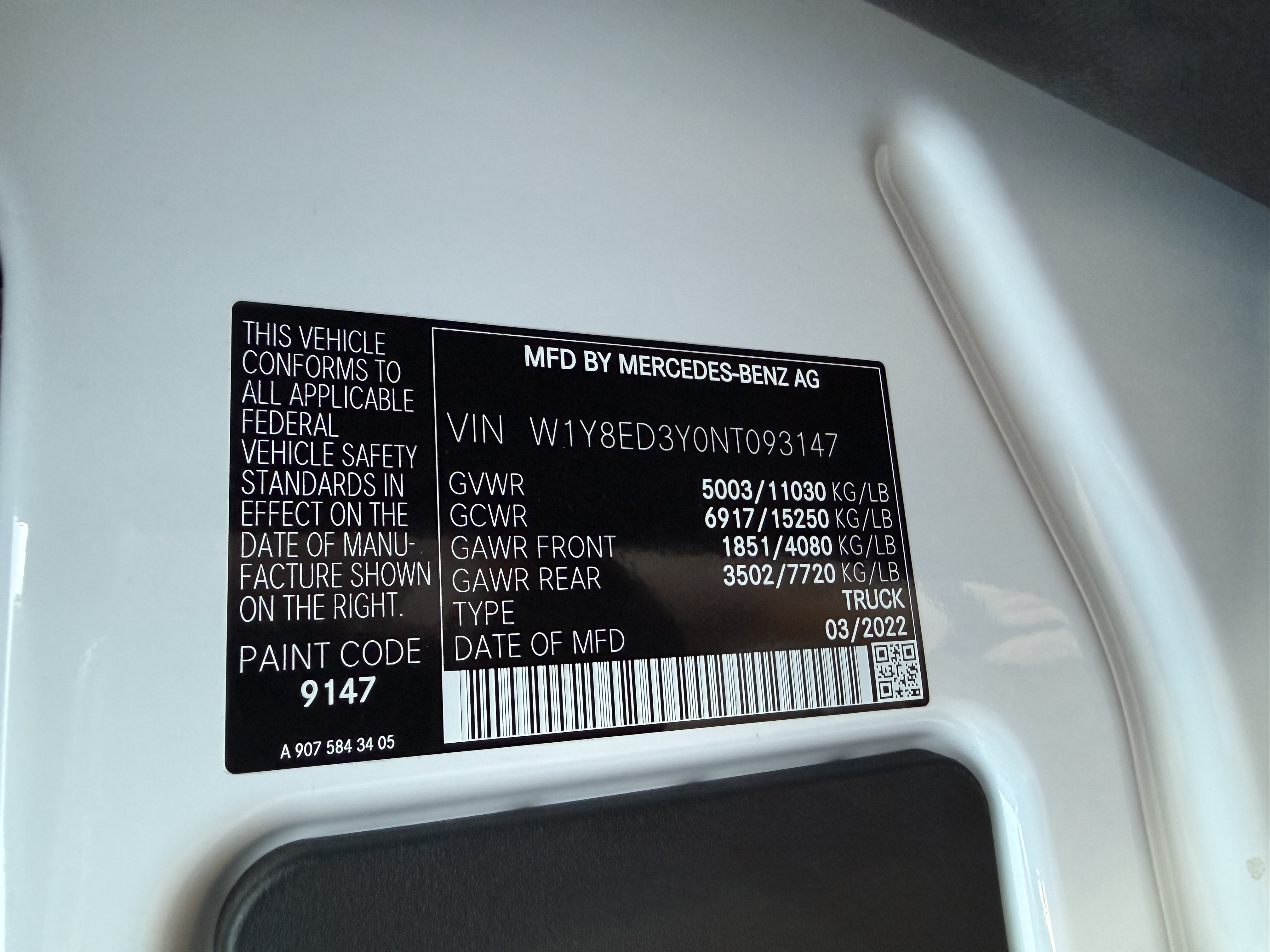 Used 2022 Mercedes-Benz Sprinter 3500 image 20