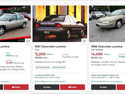 Used 1998 Chevrolet Lumina LTZ w/ Preferred Equipment Group 1 image 6