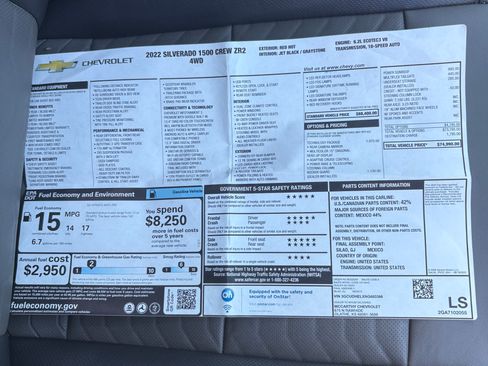 Used 2022 Chevrolet Silverado 1500 ZR2 w/ Technology Package image 9