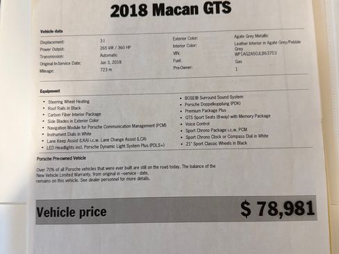 Used 2018 Porsche Macan GTS AWD/4WD image 20