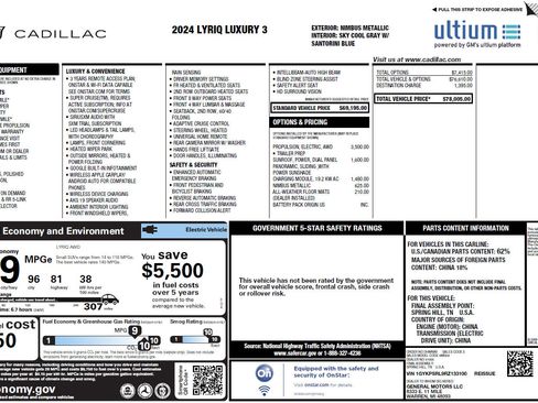 Used 2024 Cadillac Lyriq Luxury image 14