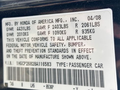 Used 2008 Honda Accord EX-L image 20