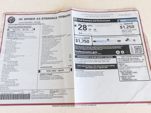 Used 2020 Alfa Romeo 4C Spider image 13