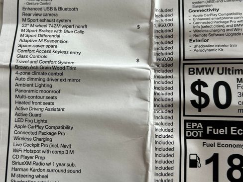 Used 2020 BMW X6 M50i w/ Premium Package image 15