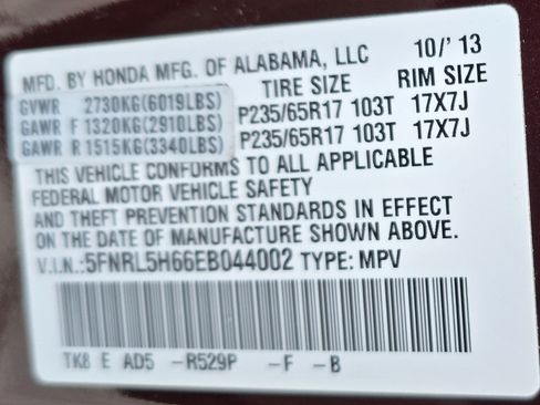 Used 2014 Honda Odyssey EX-L image 18