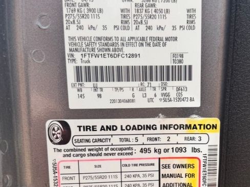 Used 2013 Ford F150 Platinum AWD/4WD image 8
