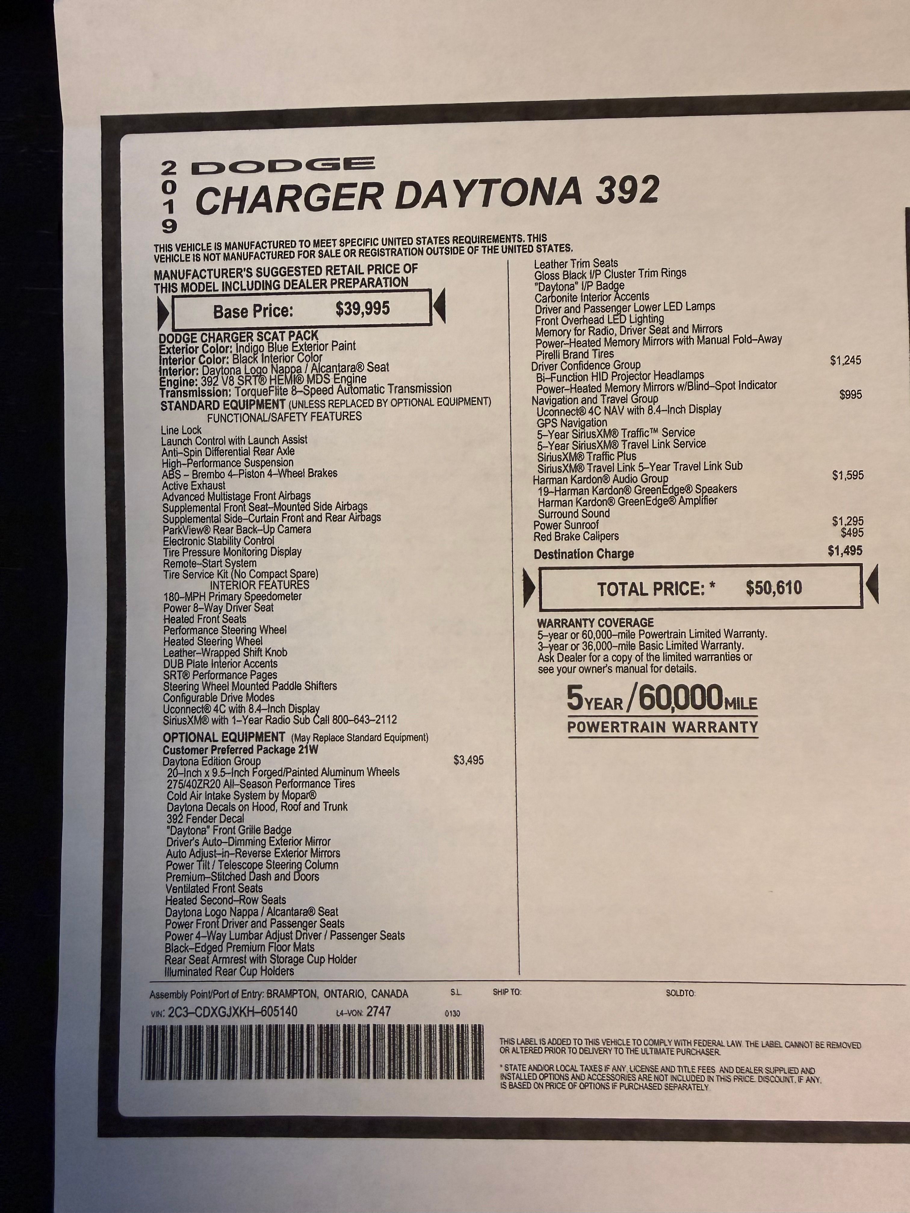 Used 2019 Dodge Charger Scat Pack w/ Daytona Edition Group RWD image 31