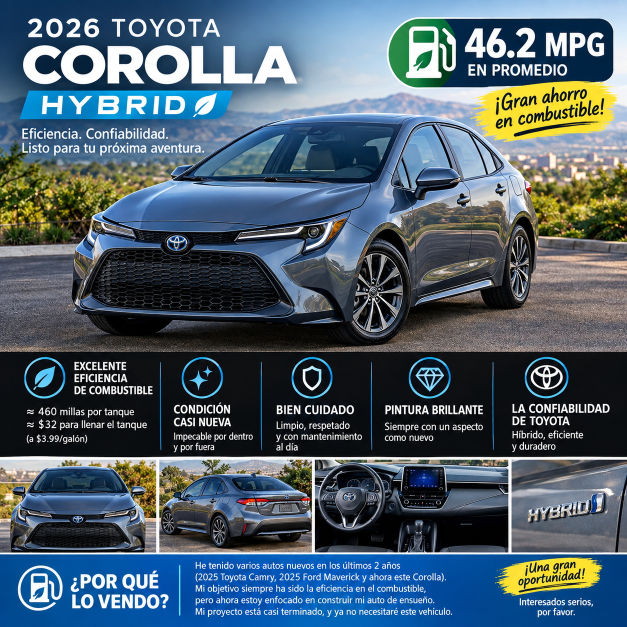 Used 2026 Toyota Corolla SE FWD image 2