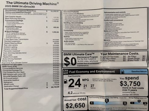 Used 2025 BMW X4 xDrive30i w/ M Sport Package image 22