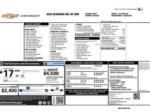 Used 2020 Chevrolet Silverado 1500 W/T w/ WT Value Package image 18