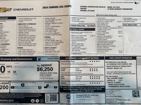 Used 2024 Chevrolet Camaro SS image 5