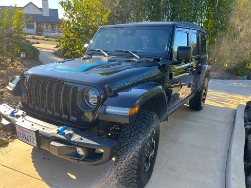 Used 2021 Jeep Wrangler Unlimited Rubicon 4xe w/ Steel Bumper Group image 2