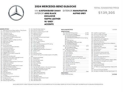 Used 2024 Mercedes-Benz GLE 63 AMG S image 10