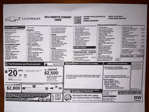 Used 2014 Chevrolet Corvette Stingray Coupe w/ 3LT Preferred Equipment Group image 23