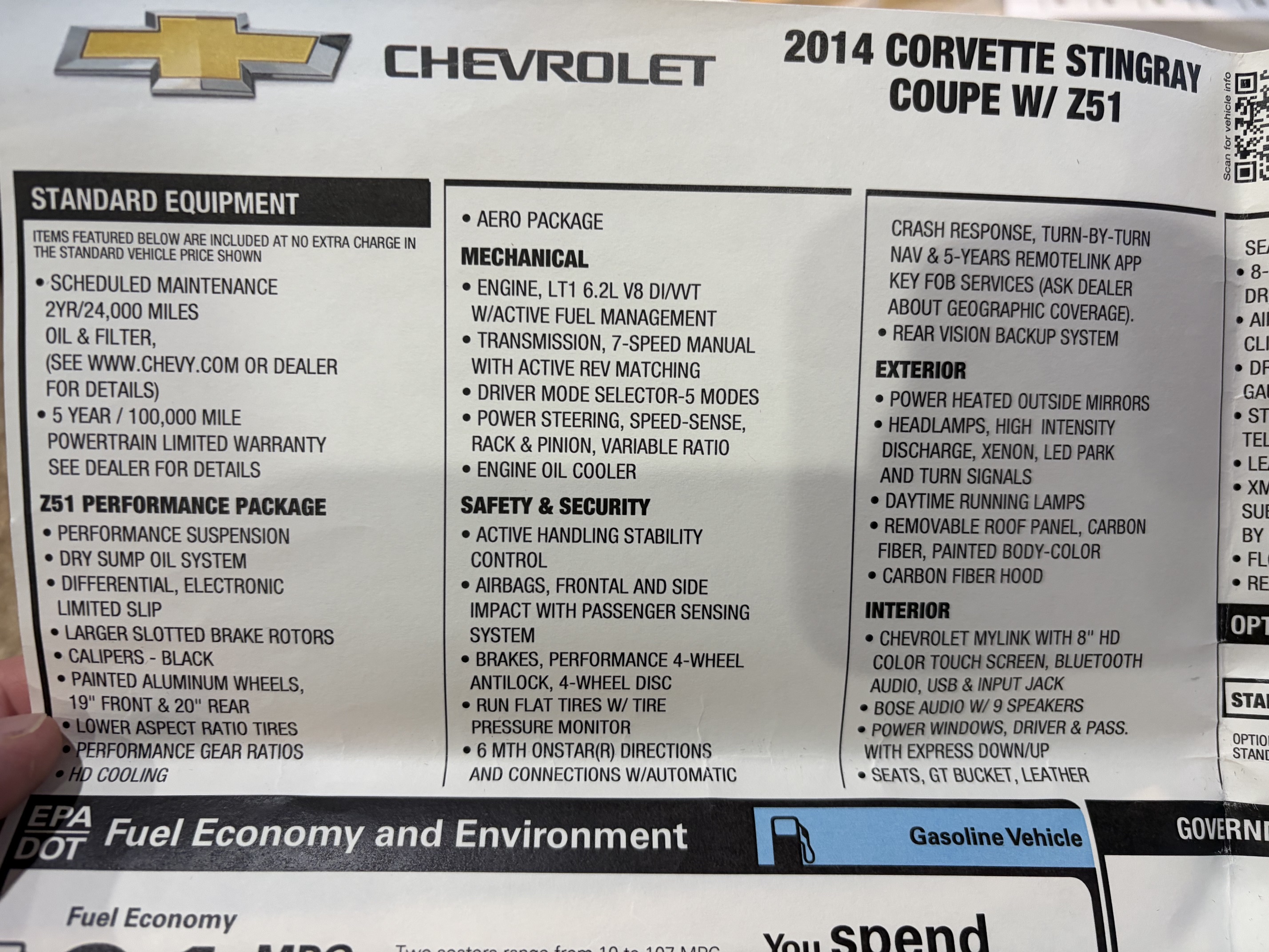 Used 2014 Chevrolet Corvette Stingray Coupe w/ 3LT Preferred Equipment Group RWD image 13