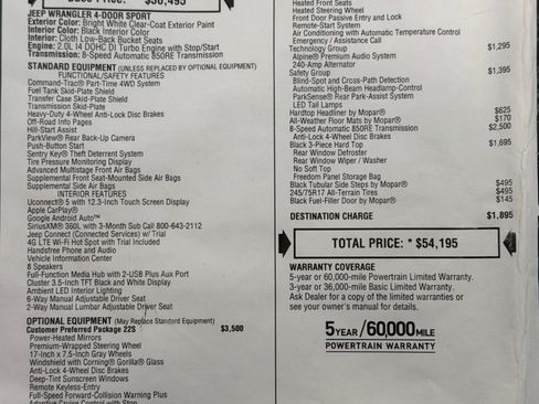 Used 2024 Jeep Wrangler Unlimited Sport image 9