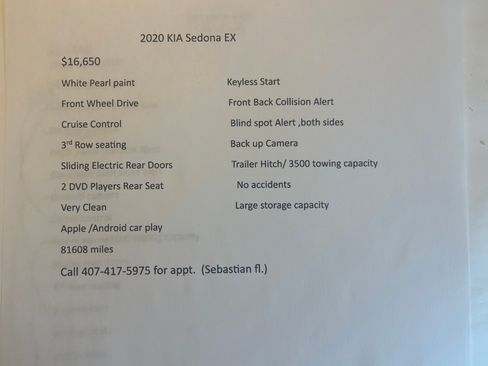 Used 2020 Kia Sedona EX image 12