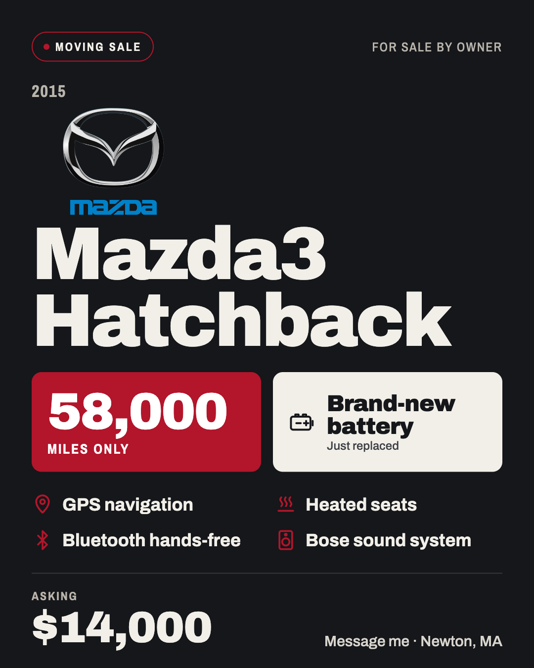 Used 2015 MAZDA MAZDA3 i Grand Touring FWD image 9