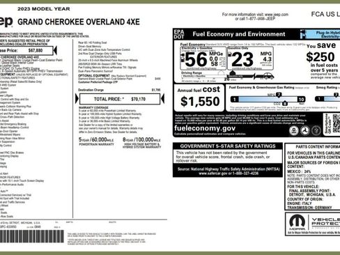 Used 2023 Jeep Grand Cherokee Overland image 9