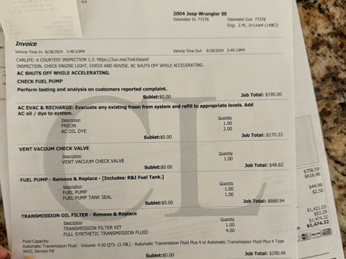 Used 2004 Jeep Wrangler X w/ Convenience Group image 20