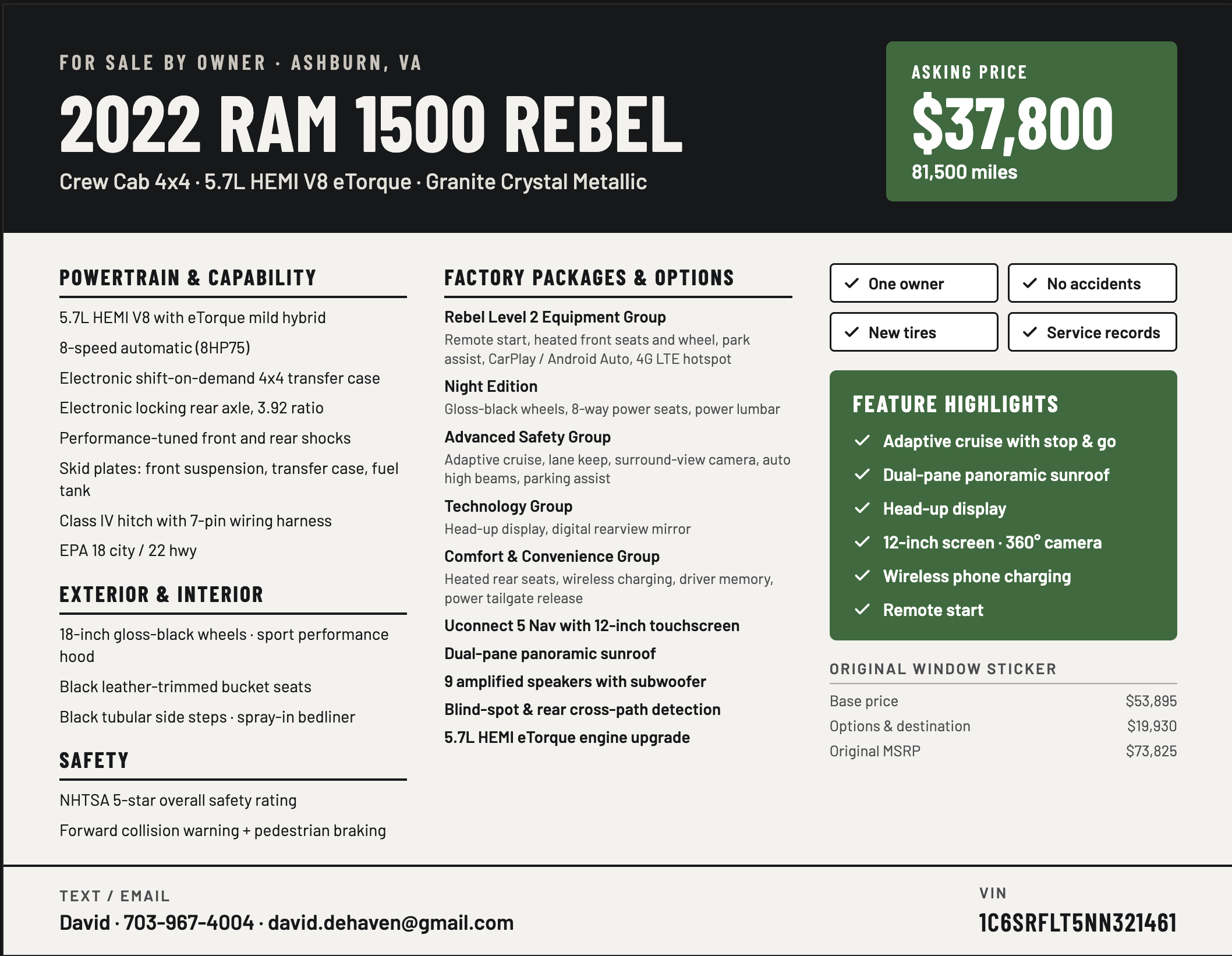 Used 2022 RAM 1500 Rebel w/ Rebel Level 2 Equipment Group AWD/4WD image 4