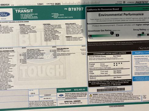 Used 2023 Ford Transit 350 High Roof Van 3D w/ Transit Trail Package image 25