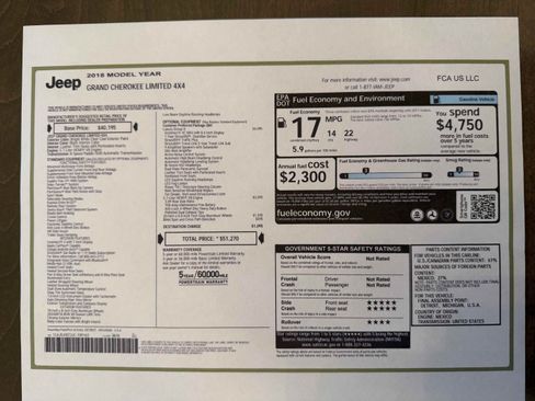 Used 2018 Jeep Grand Cherokee Limited w/ Luxury Group II image 22