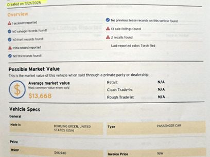 Used 1998 Chevrolet Corvette Convertible w/ Memory Pkg