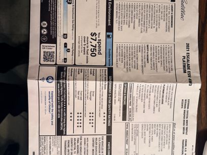 Used 2021 Cadillac Escalade ESV Premium Luxury Platinum