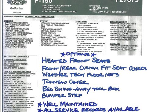 Used 2019 Ford F150 XLT w/ Equipment Group 302A Luxury image 17