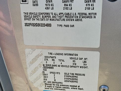 Used 1999 Pontiac Firebird Trans Am image 15