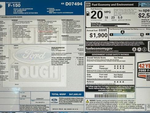 Used 2019 Ford F150 XLT w/ Equipment Group 302A Luxury AWD/4WD image 13