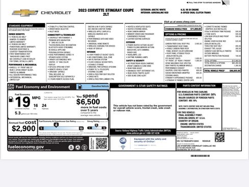 Used 2023 Chevrolet Corvette Stingray Coupe 2D image 11