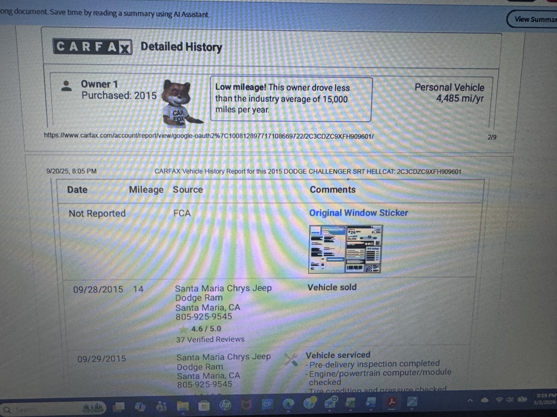 Used 2015 Dodge Challenger SRT Hellcat RWD image 28