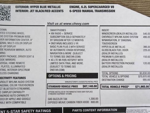 Used 2017 Chevrolet Camaro ZL1 image 14