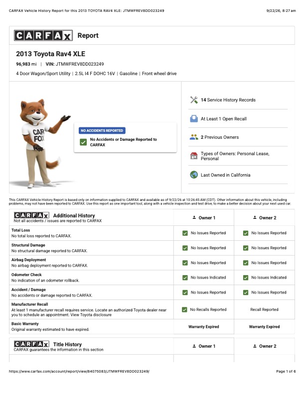Used 2013 Toyota RAV4 XLE FWD image 30