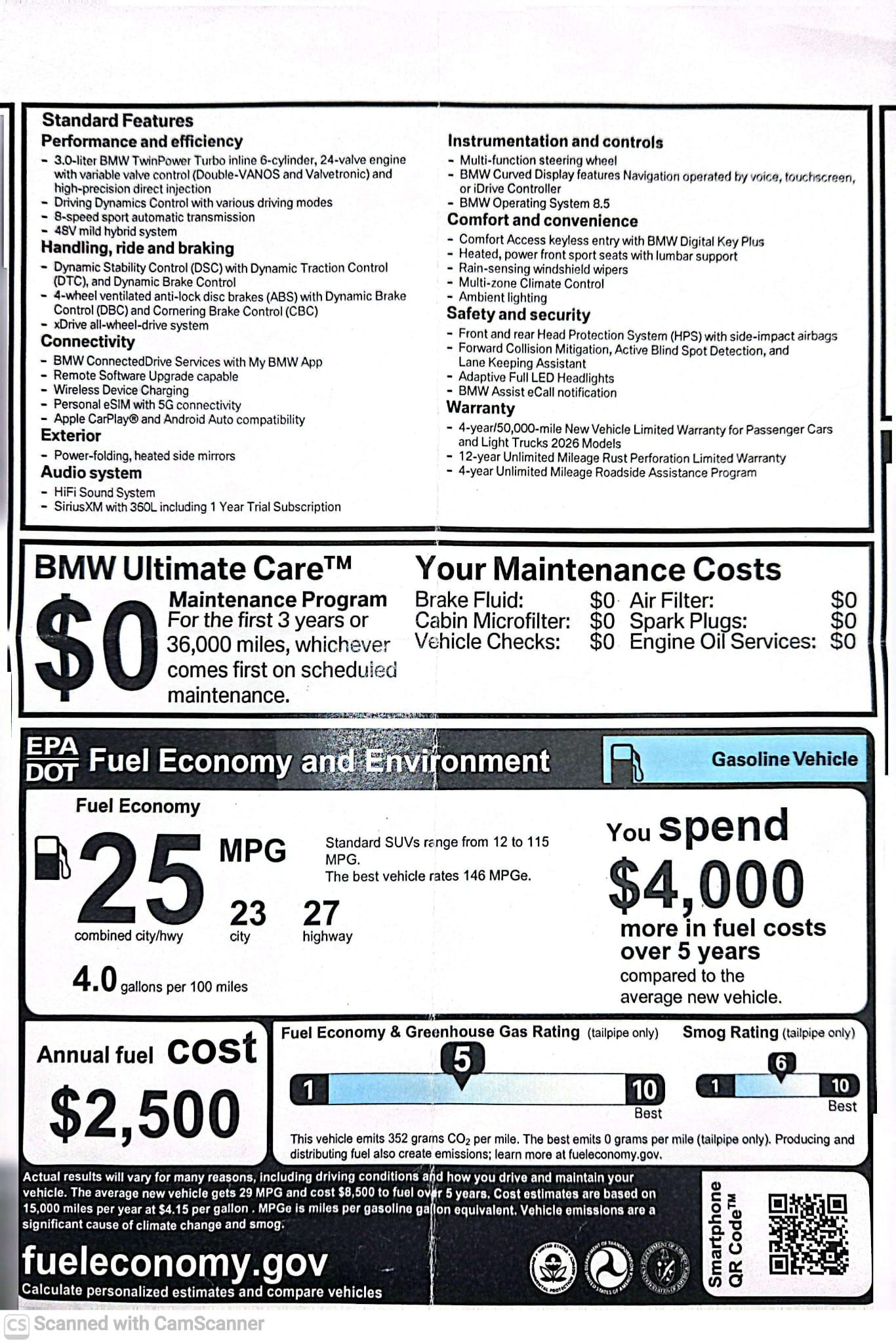 Used 2026 BMW X5 xDrive40i w/ M Sport Package AWD/4WD image 1