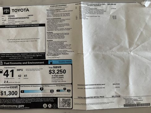 Used 2024 Toyota Crown Limited Sedan 4D image 30