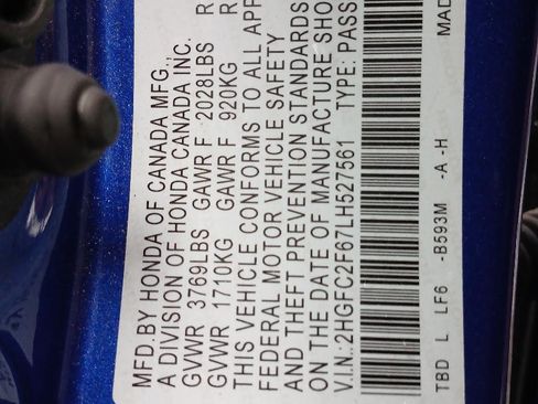 Used 2020 Honda Civic LX image 10