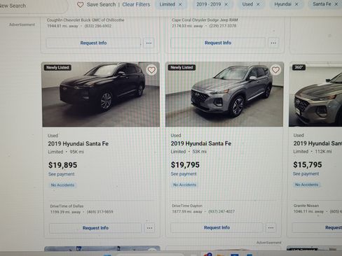 Used 2019 Hyundai Santa Fe Limited image 28