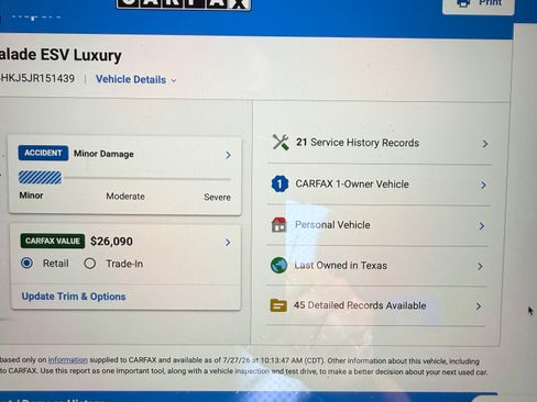 Used 2018 Cadillac Escalade ESV Luxury AWD/4WD image 17