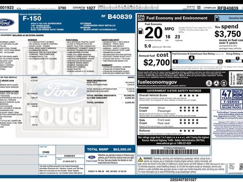 Used 2024 Ford F150 XLT w/ Equipment Group 302A MID AWD/4WD image 16