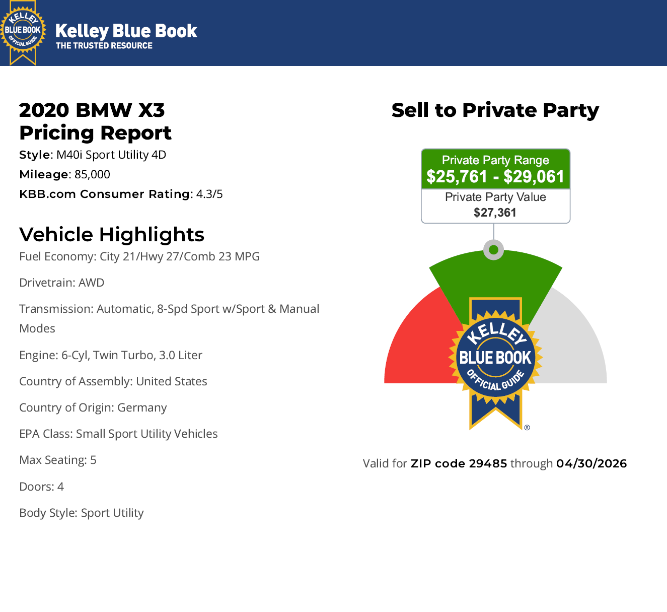 Used 2020 BMW X3 M40i w/ Executive Package AWD/4WD image 12